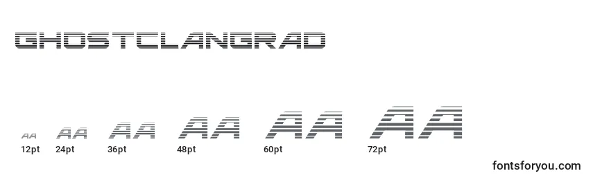 Ghostclangrad (127916) Font Sizes