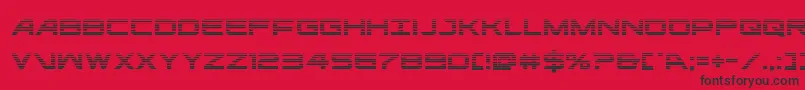 Шрифт ghostclangrad – чёрные шрифты на красном фоне
