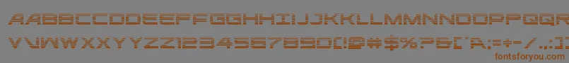 Шрифт ghostclangrad – коричневые шрифты на сером фоне