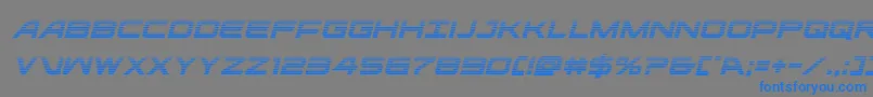ghostclangradital Font – Blue Fonts on Gray Background