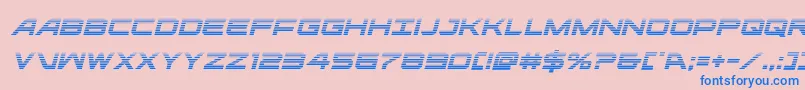 ghostclangradital Font – Blue Fonts on Pink Background