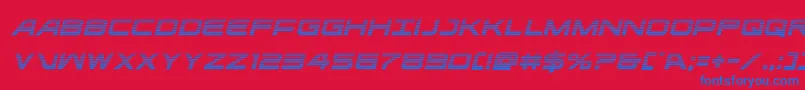 ghostclangradital Font – Blue Fonts on Red Background
