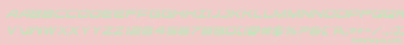 ghostclangradital Font – Green Fonts on Pink Background
