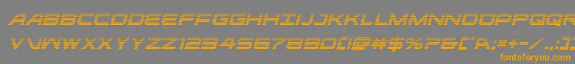 Шрифт ghostclangradital – оранжевые шрифты на сером фоне