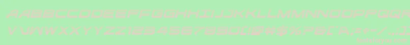 ghostclangradital Font – Pink Fonts on Green Background