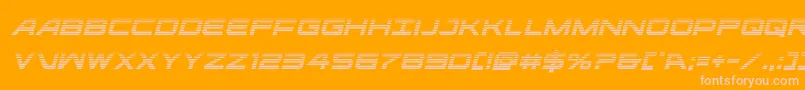 ghostclangradital Font – Pink Fonts on Orange Background