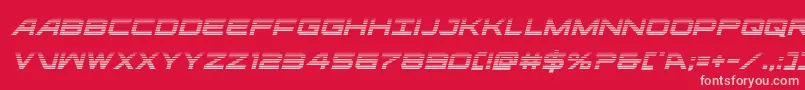 ghostclangradital Font – Pink Fonts on Red Background