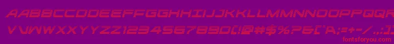 ghostclangradital Font – Red Fonts on Purple Background