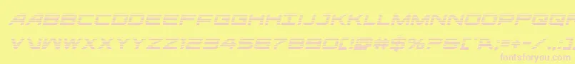 ghostclangradital Font – Pink Fonts on Yellow Background