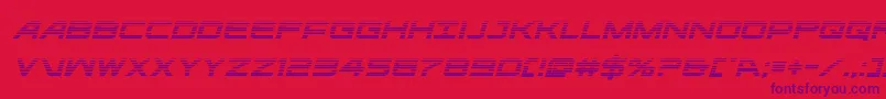 ghostclangradital Font – Purple Fonts on Red Background