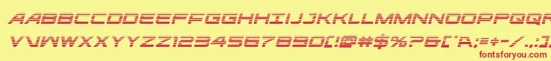 ghostclangradital Font – Red Fonts on Yellow Background