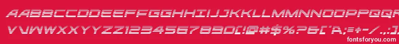 ghostclangradital Font – White Fonts on Red Background
