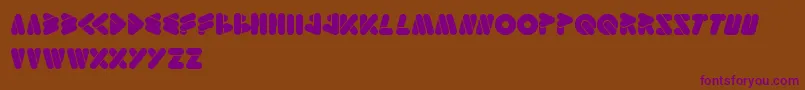 EmperorOfJapan Font – Purple Fonts on Brown Background