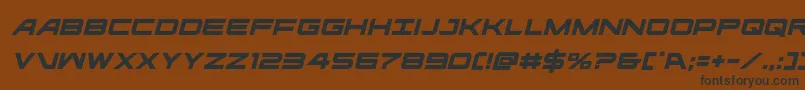 ghostclanital Font – Black Fonts on Brown Background