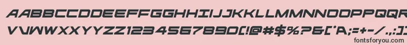 ghostclanital Font – Black Fonts on Pink Background