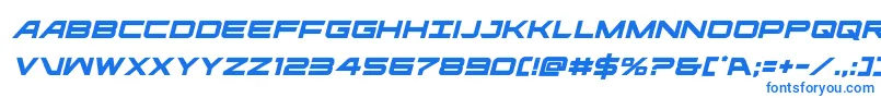 Шрифт ghostclanital – синие шрифты на белом фоне