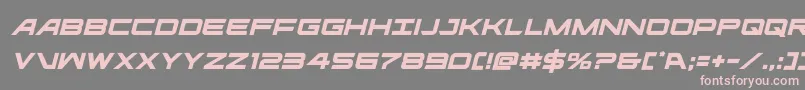 ghostclanital Font – Pink Fonts on Gray Background