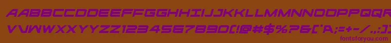 ghostclanital Font – Purple Fonts on Brown Background