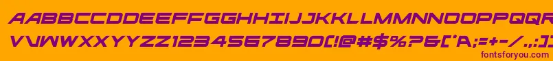 ghostclanital Font – Purple Fonts on Orange Background