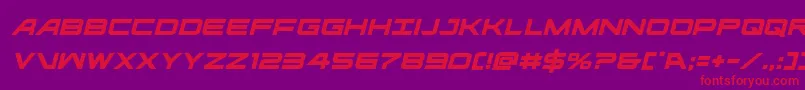 ghostclanital Font – Red Fonts on Purple Background