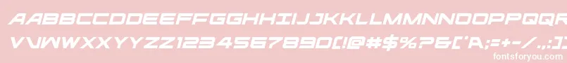 ghostclanital Font – White Fonts on Pink Background