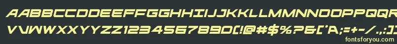 ghostclanital Font – Yellow Fonts on Black Background