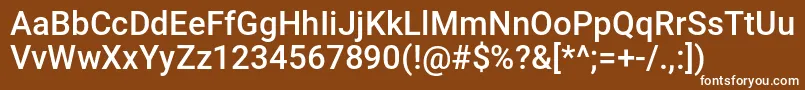 ghostclanital Font – White Fonts on Brown Background