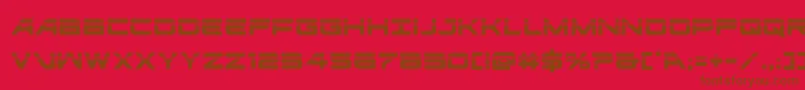 ghostclanlaser Font – Brown Fonts on Red Background