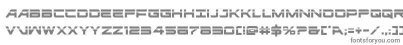 フォントghostclanlaser – 白い背景に灰色の文字