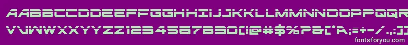 ghostclanlaser Font – Green Fonts on Purple Background