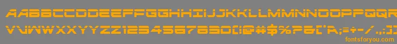 ghostclanlaser Font – Orange Fonts on Gray Background