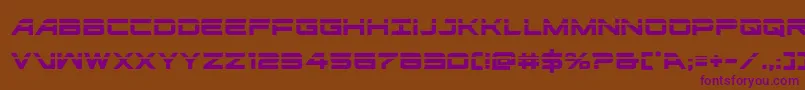 ghostclanlaser Font – Purple Fonts on Brown Background