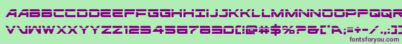 ghostclanlaser Font – Purple Fonts on Green Background