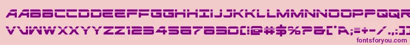 ghostclanlaser Font – Purple Fonts on Pink Background