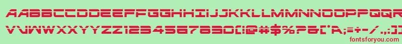 ghostclanlaser Font – Red Fonts on Green Background