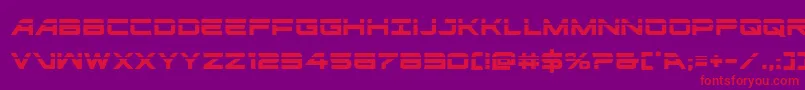 ghostclanlaser-fontti – punaiset fontit violetilla taustalla