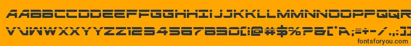 ghostclanlaser Font – Black Fonts on Orange Background