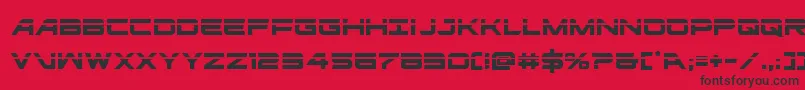 ghostclanlaser Font – Black Fonts on Red Background