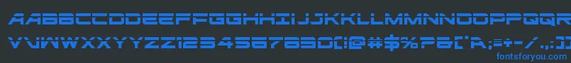 ghostclanlaser Font – Blue Fonts on Black Background