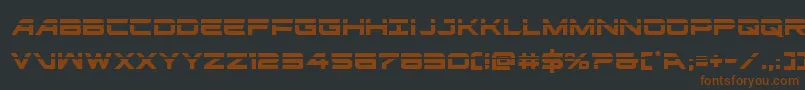ghostclanlaser Font – Brown Fonts on Black Background