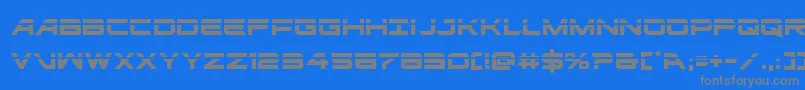 ghostclanlaser Font – Gray Fonts on Blue Background