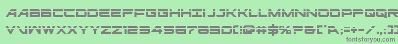 ghostclanlaser Font – Gray Fonts on Green Background