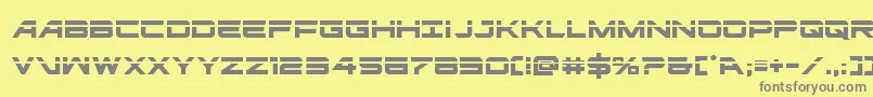 ghostclanlaser Font – Gray Fonts on Yellow Background