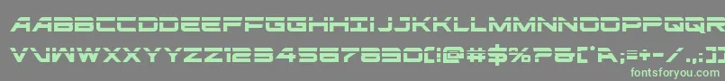 ghostclanlaser Font – Green Fonts on Gray Background