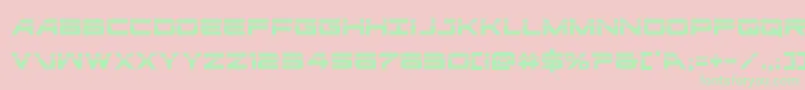 ghostclanlaser Font – Green Fonts on Pink Background