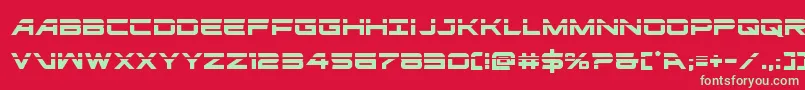 ghostclanlaser Font – Green Fonts on Red Background
