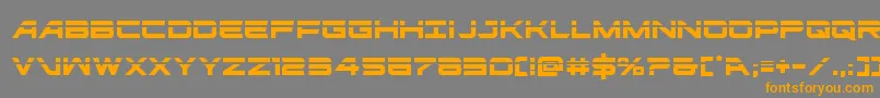 ghostclanlaser Font – Orange Fonts on Gray Background