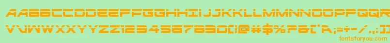 ghostclanlaser Font – Orange Fonts on Green Background