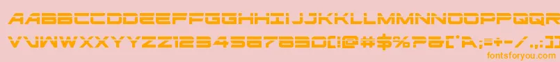 ghostclanlaser Font – Orange Fonts on Pink Background