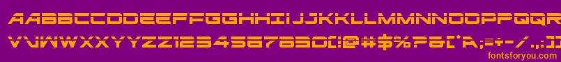 ghostclanlaser Font – Orange Fonts on Purple Background